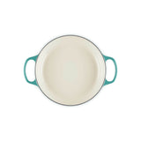 Le Creuset Signature Cast Iron 26cm Round Shallow Casserole - Bleu Riviera
