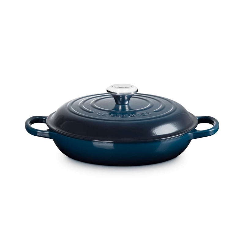 Le Creuset Signature Cast Iron 26cm Round Shallow Casserole - Nuit