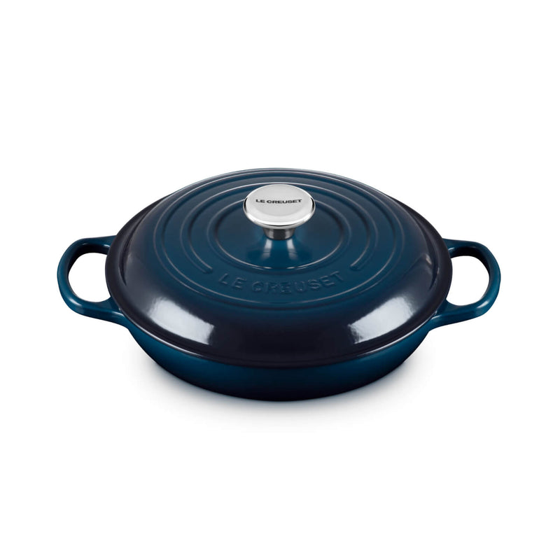 Le Creuset Signature Cast Iron 26cm Round Shallow Casserole - Nuit