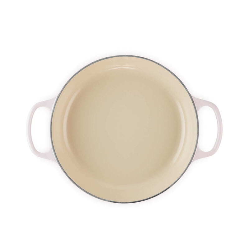 Le Creuset Signature Cast Iron 26cm Shallow Casserole - Shell Pink
