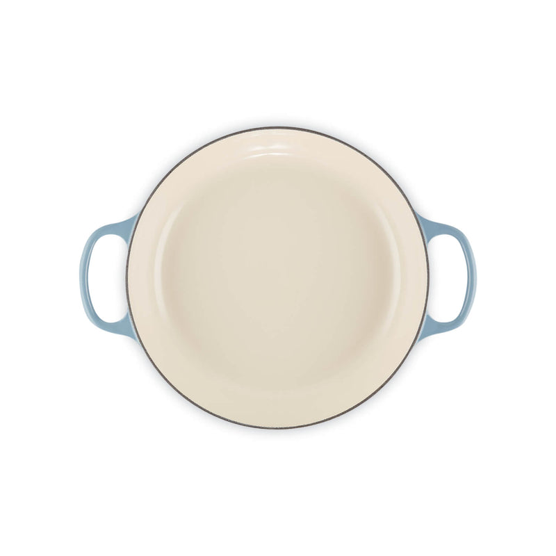 Le Creuset Signature Cast Iron 30cm Shallow Round Casserole - Chambray