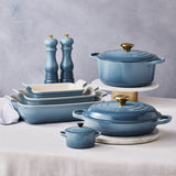 Le Creuset Signature Cast Iron 30cm Shallow Round Casserole - Chambray