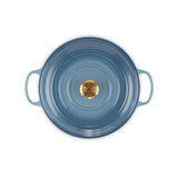 Le Creuset Signature 30cm Cast Iron Shallow Round Casserole - Chambray