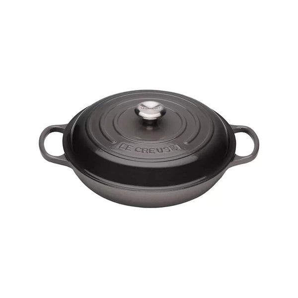 Le Creuset Signature Cast Iron 30cm Shallow Casserole - Flint