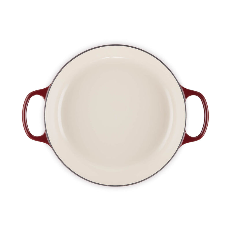 Le Creuset Signature Cast Iron 30cm Shallow Round Casserole - Garnet