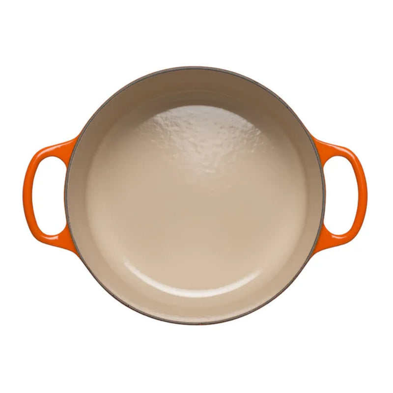 Le Creuset Signature Cast Iron Deep Round Casserole & 3 Piece Rectangular Oven Dish Set - Volcanic