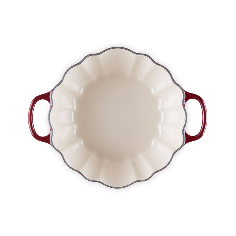 Le Creuset Halloween Signature Cast Iron 24cm Pumpkin Casserole - Garnet