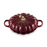 Le Creuset Halloween Signature Cast Iron 28cm Pumpkin Shallow Casserole - Garnet