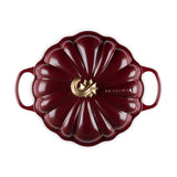 Le Creuset Halloween Signature Cast Iron 28cm Pumpkin Shallow Casserole - Garnet