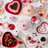 Le Creuset Cast Iron 20cm Heart Shaped Casserole - Peche