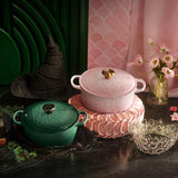 Le Creuset x Wicked Limited Edition Glinda Signature 24cm Cast iron Round Casserole - Shell Pink
