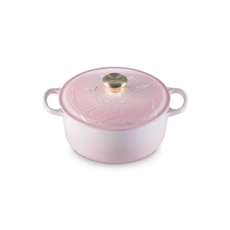 Le Creuset x Wicked Limited Edition Glinda Signature 24cm Cast iron Round Casserole - Shell Pink