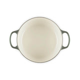 Le Creuset Signature Noel 24cm Cast Iron Round Casserole - Thyme