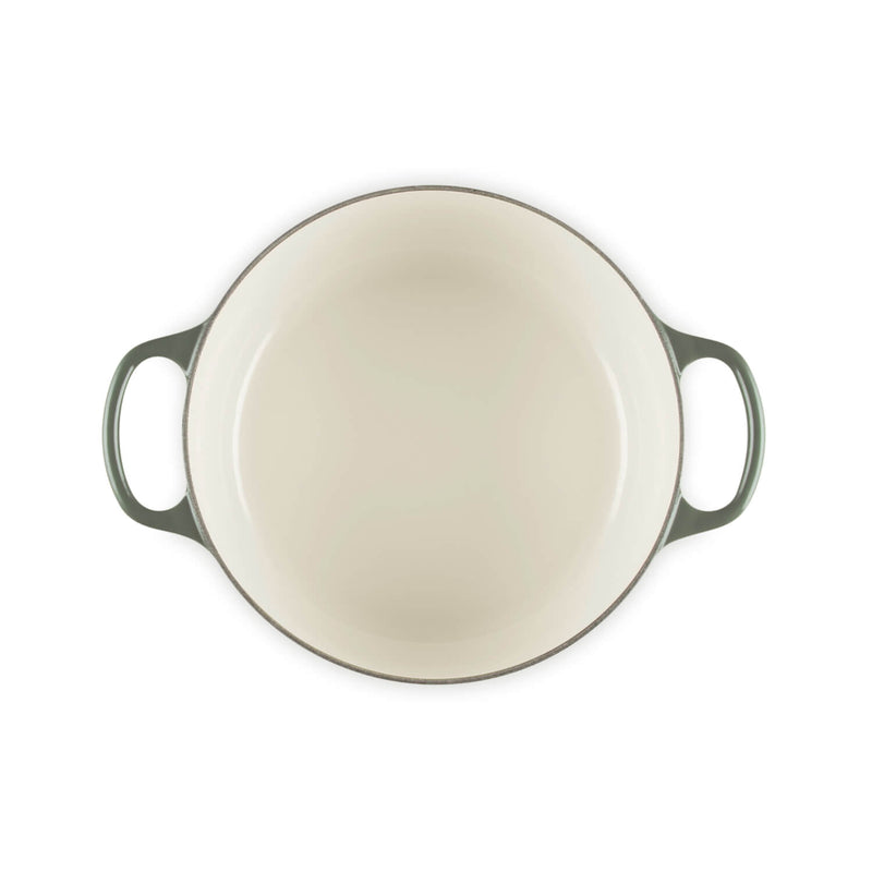 Le Creuset Signature Noel 24cm Cast Iron Round Casserole - Thyme