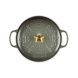Le Creuset Signature Noel 24cm Cast Iron Round Casserole - Thyme