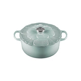Le Creuset Signature 26cm Cast Iron Round Petal Casserole - Sea Salt
