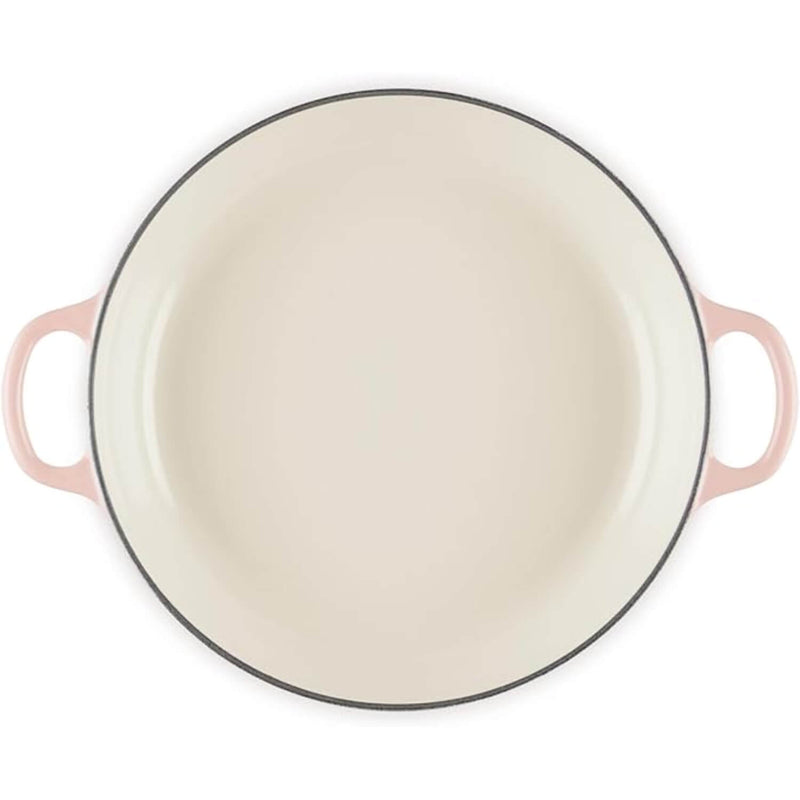 Le Creuset Signature Cast Iron 26cm Petal Shallow Casserole - Peche