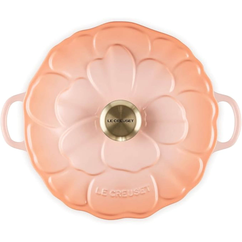 Le Creuset Signature Cast Iron 26cm Petal Shallow Casserole - Peche