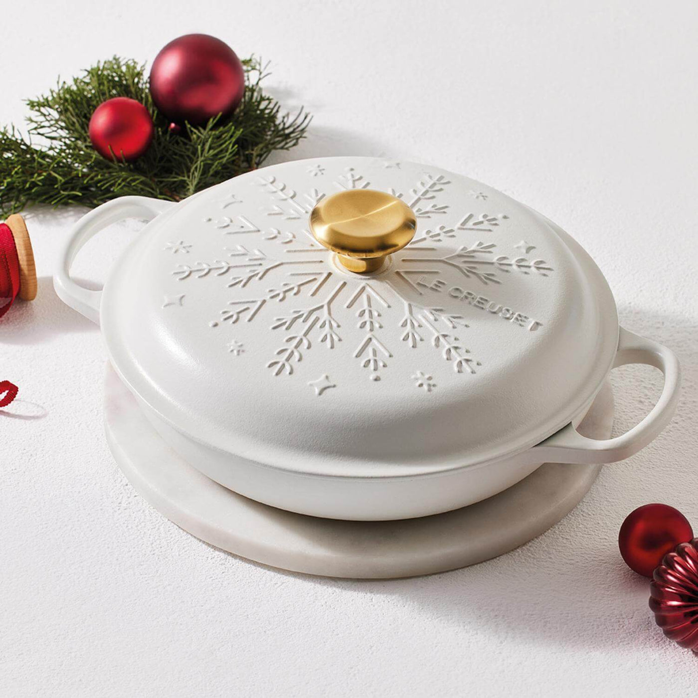 Buy Le Creuset | Signature 26cm Xmas Shallow Casserole