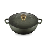 Le Creuset Signature Holly 26cm Cast Iron Soup Pot - Thyme