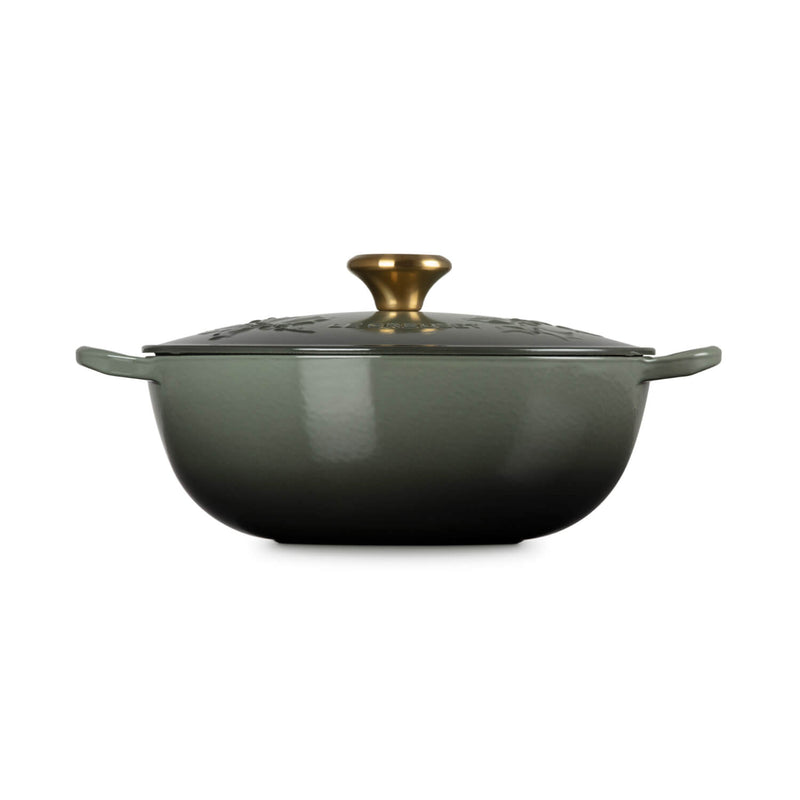 Le Creuset Signature Holly 26cm Cast Iron Soup Pot - Thyme