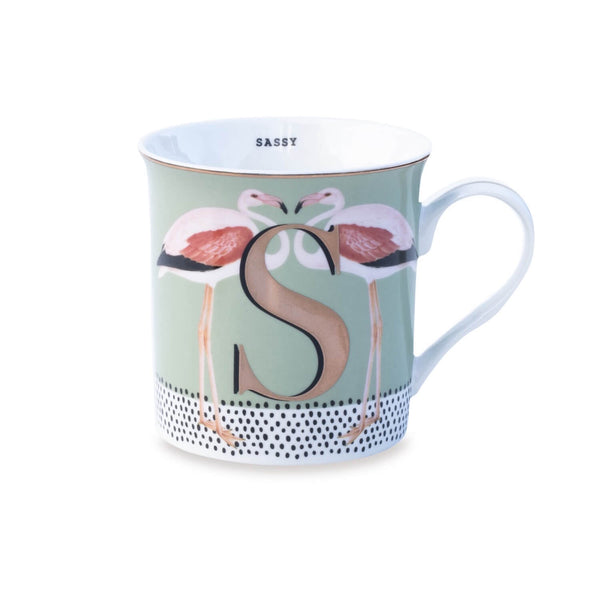 Yvonne Ellen Bone China 330ml Alphabet Mug - S
