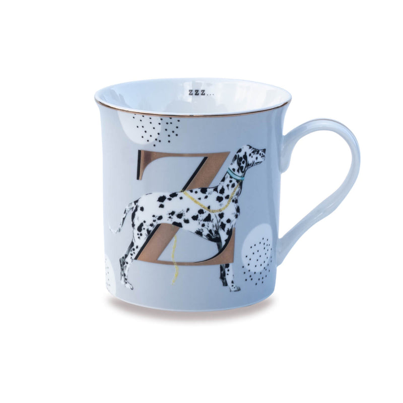 Yvonne Ellen Bone China 330ml Alphabet Mug - Z
