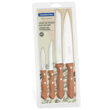 Tramontina 4-Piece Wood Handle Kitchen Knife Set