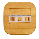 T&G Woodware Hevea Light-Stained Serving Board