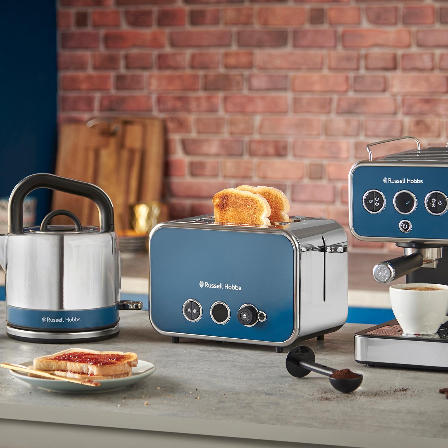 Russell Hobbs Teal Blue Kettle And Toaster Toaster Russell Kettle