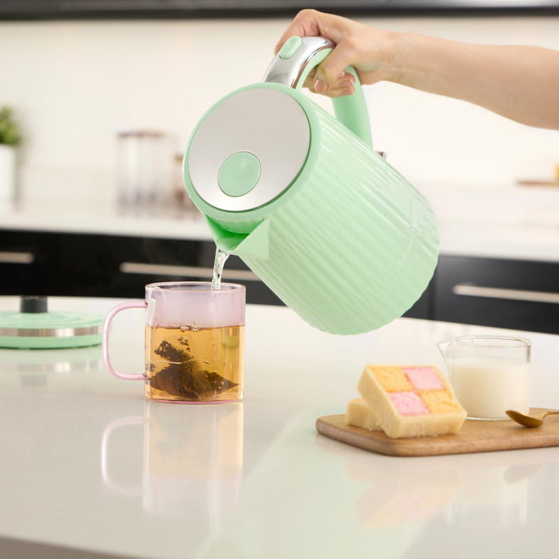 Russell Hobbs Eden 1.7 Litre Kettle & 2-Slice Toaster Set - Pistachio Green