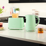 Russell Hobbs Eden 1.7 Litre Kettle & 2-Slice Toaster Set - Pistachio Green