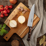 Tramontina 3-Piece Kitchen Knife Set with Wooden Handles