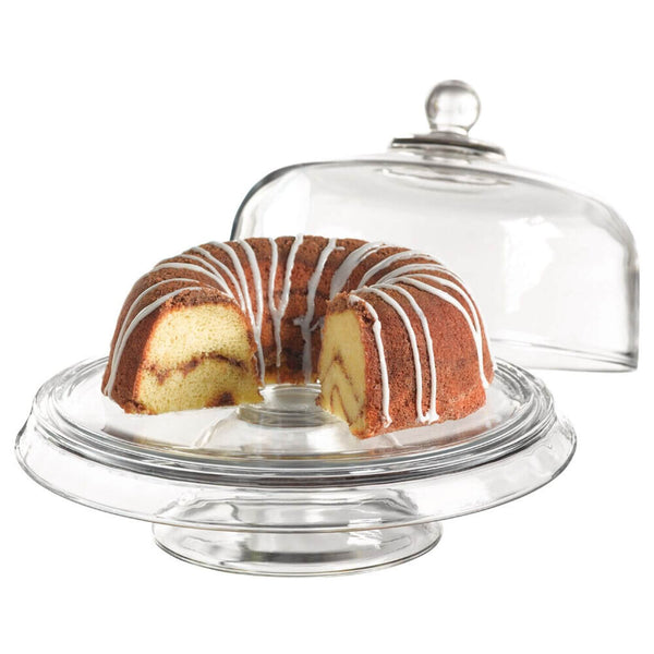 Anchor Hocking Presence Glass 4-in-1 Cake Dome