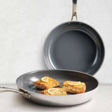 Tramontina 2-Piece Tri-Ply Stainless Steel Ceramic Non-Stick Frying Pan Set