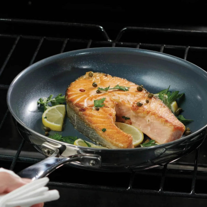 Tramontina 2-Piece Hard Anodised Ceramic Non-Stick Frying Pan Set