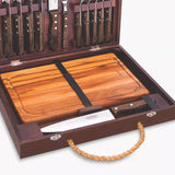 Tramontina Churrasco BBQ Cutlery & Carving Gift Set With Chopping Board- 16-Piece