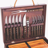 Tramontina Churrasco BBQ Cutlery & Carving Gift Set With Chopping Board- 16-Piece