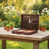 Tramontina Churrasco BBQ Cutlery & Carving Gift Set With Chopping Board- 16-Piece