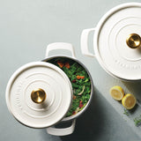 Tramontina 22cm Enamelled Cast Iron Round Casserole - Latte
