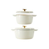 Tramontina 22cm Enamelled Cast Iron Round Casserole - Latte