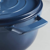 Tramontina 26cm Enamelled Cast Iron Round Casserole - Blue