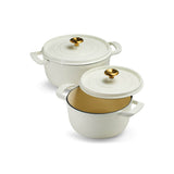 Tramontina 26cm Enamelled Cast Iron Round Casserole - Latte