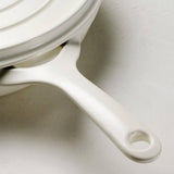 Tramontina 30cm Enamelled Cast Iron Saute Pan with Lid - Latte
