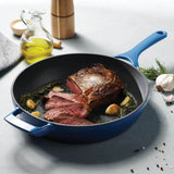 Tramontina 30cm Enamelled Cast Iron Skillet - Blue