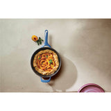 Tramontina 30cm Enamelled Cast Iron Skillet - Blue