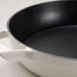 Tramontina 30cm Enamelled Cast Iron Skillet - White