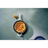 Tramontina 30cm Enamelled Cast Iron Skillet - White