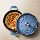 Tramontina 30cm Enamelled Cast Iron Shallow Casserole - Blue