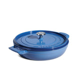 Tramontina 30cm Enamelled Cast Iron Shallow Casserole - Blue